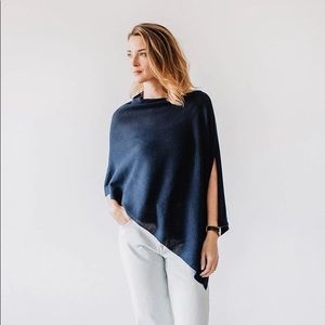 We are Amma navy blue poncho/ breastfeeding cover